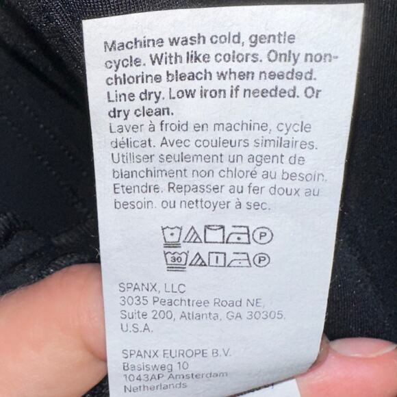 NWT Spanx Black Ponte Corset Perfect Collection Jumpsuit Size M Tall - Picture 13 of 16